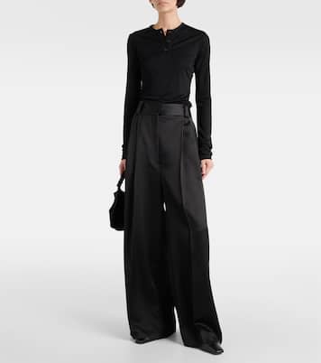 Simone pleated wide-leg pants | Khaite