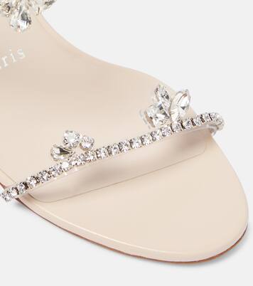 Sandalen Just Queen 70 aus Leder mit Kristallen | Christian Louboutin