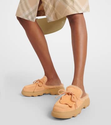 Mules Stony en daim | Burberry