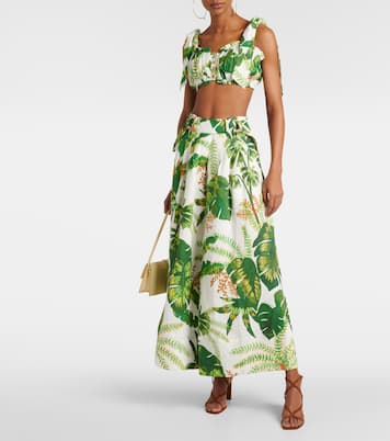 Top in lino con stampa floreale | Farm Rio
