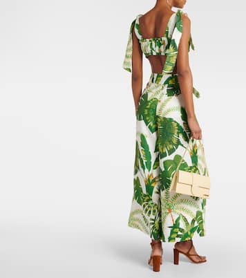 Top in lino con stampa floreale | Farm Rio