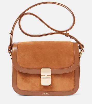 Sac Grace Small en cuir et daim | A.P.C.