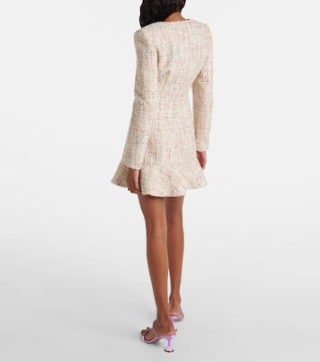 Embellished bouclé minidress | Self-Portrait