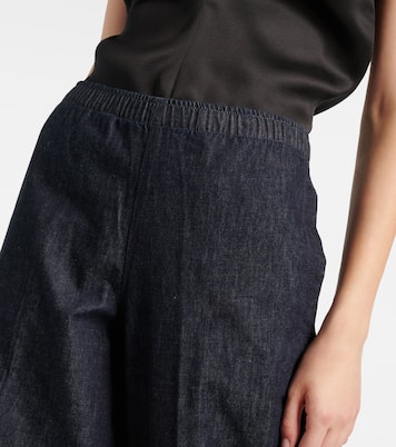 Weite Low-Rise-Hose aus Baumwoll-Twill | Vince