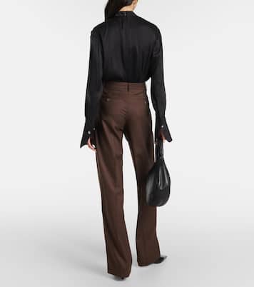 Pantaloni in lana a gamba larga | Magda Butrym
