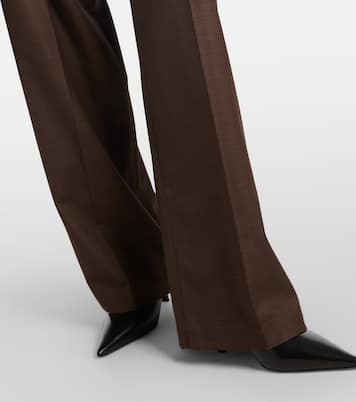 Pantaloni in lana a gamba larga | Magda Butrym