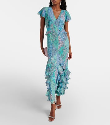 Midikleid Thanvi aus Seide | Rixo