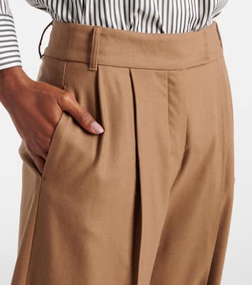 Carmen wool flannel wide-leg pants | 'S Max Mara