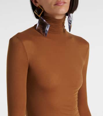 Robe midi à col roulé | Saint Laurent