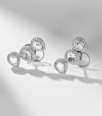 Orecchini Kanika in oro bianco 18kt con diamanti | Kamyen