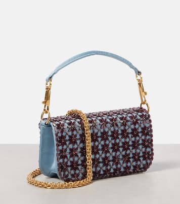 Borsa a spalla Locò Small in moiré | Valentino Garavani