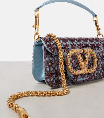 Borsa a spalla Locò Small in moiré | Valentino Garavani