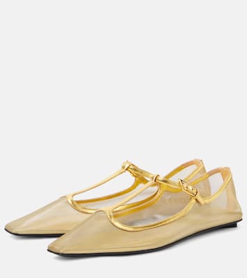 Juno mesh Mary Jane flats | The Attico