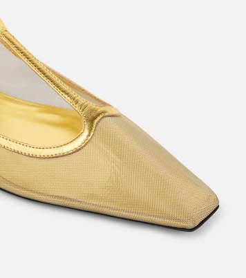 Juno mesh Mary Jane flats | The Attico