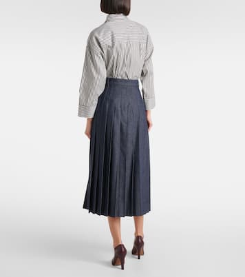 Gonna midi di jeans Vale a pieghe | 'S Max Mara