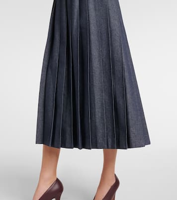 Gonna midi di jeans Vale a pieghe | 'S Max Mara