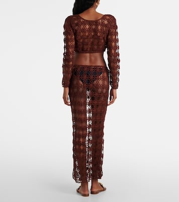 Gonna lunga Bella in crochet di cotone | Anna Kosturova