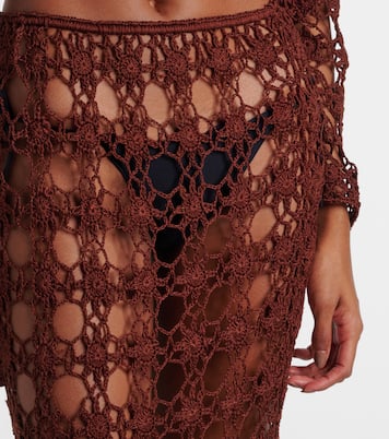 Gonna lunga Bella in crochet di cotone | Anna Kosturova