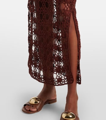 Gonna lunga Bella in crochet di cotone | Anna Kosturova