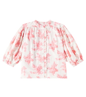 Top Tiffani in cotone con stampa toile de jouy | C'era Una Volta