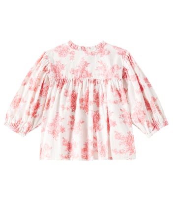Top Tiffani in cotone con stampa toile de jouy | C'era Una Volta