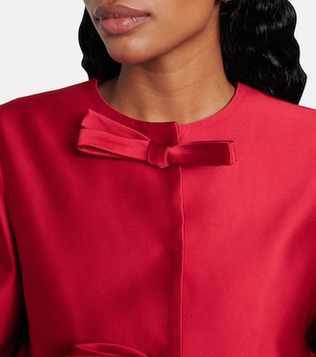 Bow-detail satin coat | Giambattista Valli