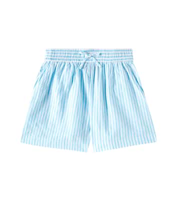 Shorts de lino y algodón a rayas | Polo Ralph Lauren Kids