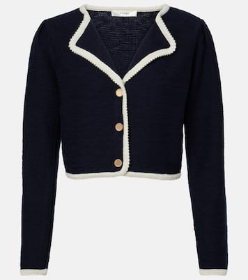 Top Corded Cardi in lana e cotone | Frame