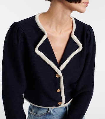 Top Corded Cardi in lana e cotone | Frame