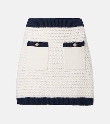 Minifalda de croché en mezcla de algodón | Gucci