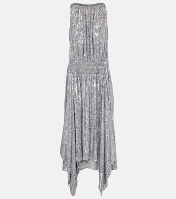 Sequined gathered cocktail dress | Rabanne