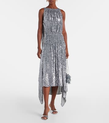 Sequined gathered cocktail dress | Rabanne
