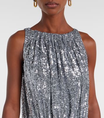 Sequined gathered cocktail dress | Rabanne
