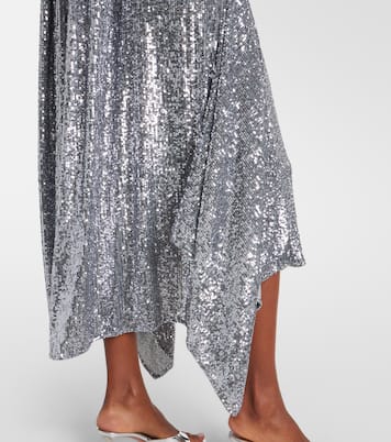 Sequined gathered cocktail dress | Rabanne