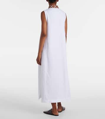 Abril linen midi dress | Loro Piana