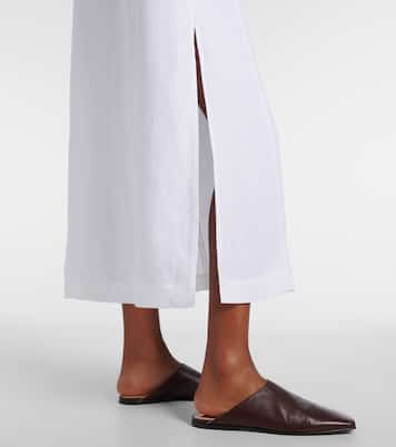 Abril linen midi dress | Loro Piana