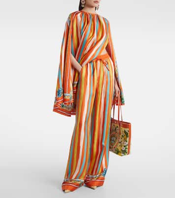 Oversized striped silk shirt | Dolce&Gabbana