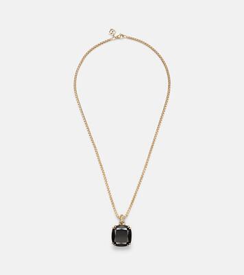 Marbella 18kt gold necklace with onyx | David Yurman