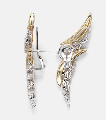 Orecchini Golden Strada in oro 18kt con diamanti | Yeprem