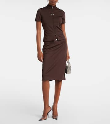 Interlock Tracksuit midi skirt | Courrèges