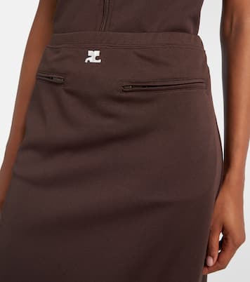Interlock Tracksuit midi skirt | Courrèges