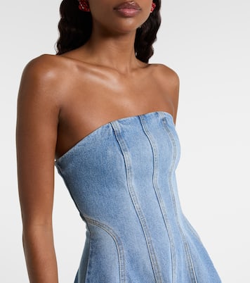 Vestido midi flared en denim | Magda Butrym