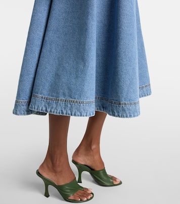 Vestido midi flared en denim | Magda Butrym