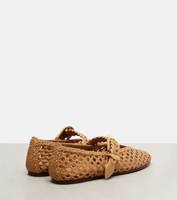 Helix braided leather ballet flats | Zimmermann