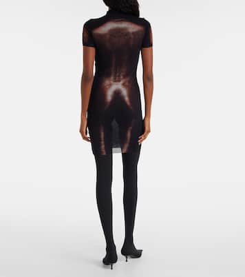 Trompe l'oeil mesh minidress | Jean Paul Gaultier