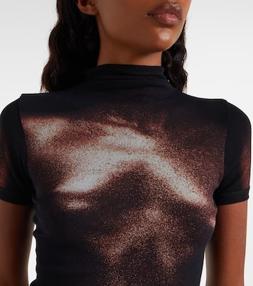 Trompe l'oeil mesh minidress | Jean Paul Gaultier