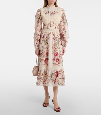 Crochet-trimmed cotton midi dress | Farm Rio
