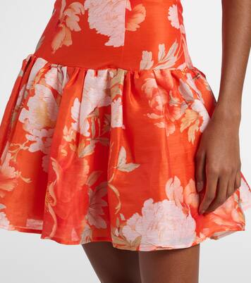 Lorena floral ruffled minidress | Leo Lin