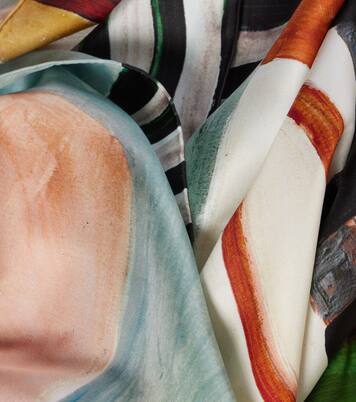 Michelle printed silk scarf | Alémais