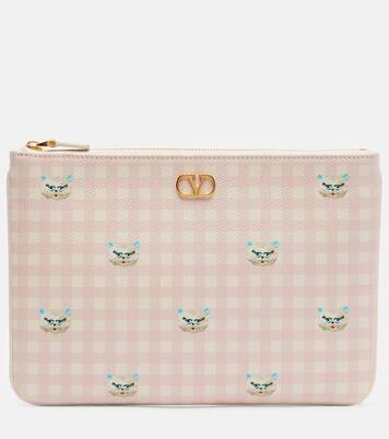 VLogo Medium printed leather pouch | Valentino Garavani